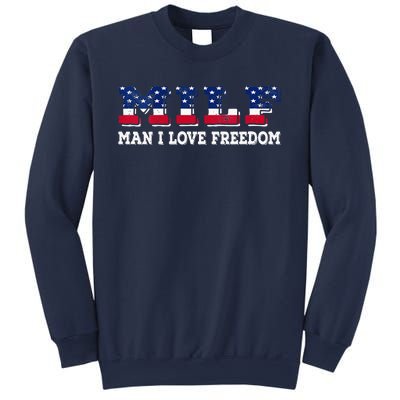 MILF Man I Love Freedom Funny Patriotic Sweatshirt