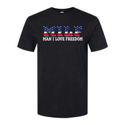 MILF Man I Love Freedom Funny Patriotic Softstyle CVC T-Shirt