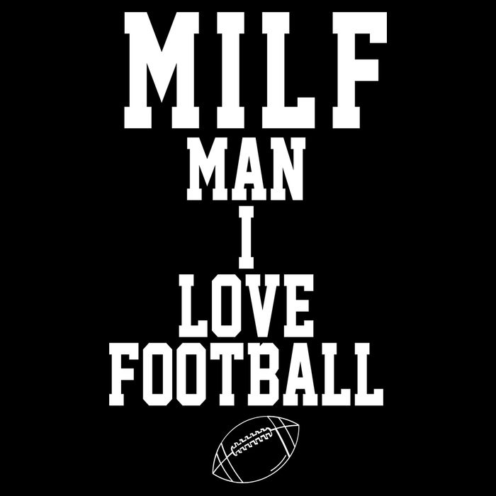 MILF Man I Love Football Funny Women's Crop Top Tee