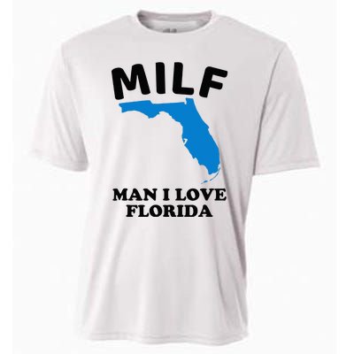 MILF Man I Love Florida Funny Miami United States Tampa Cooling Performance Crew T-Shirt