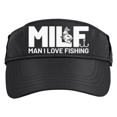 MILF Man I Love Fishing Funny Fishing Fishermen Angler Adult Drive Performance Visor