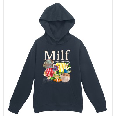 Milf Man I Love Fish Funny Fishing Fisherman Humor Nature Urban Pullover Hoodie