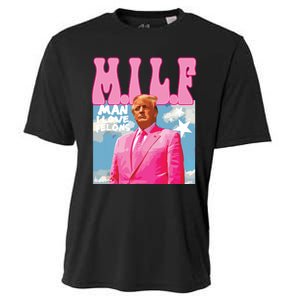 Milf Man I Love Felons Funny Trump Pink 2024 For President Cooling Performance Crew T-Shirt