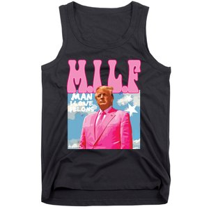 Milf Man I Love Felons Funny Trump Pink 2024 For President Tank Top