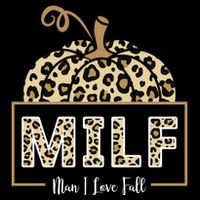 MILF Man I Love Fall Leopard Pumpkin Funny Backpack