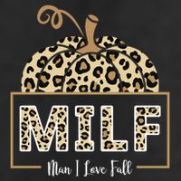 MILF Man I Love Fall Leopard Pumpkin Funny 11oz C Handle Ceramic Mug