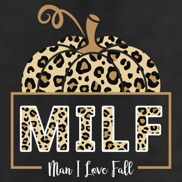 MILF Man I Love Fall Leopard Pumpkin Funny 11oz C Handle Ceramic Mug