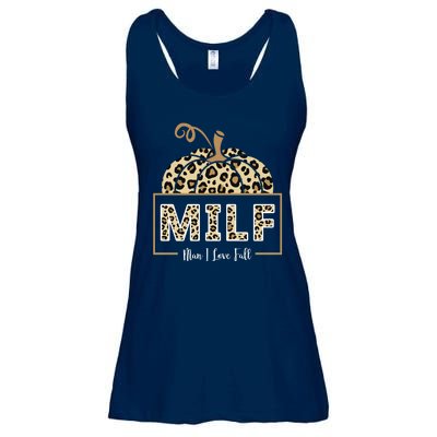 MILF Man I Love Fall Leopard Pumpkin Funny Ladies Essential Flowy Tank