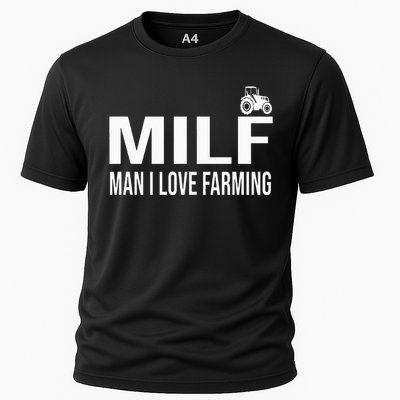 Milf Man I Love Farming Kansas State Purple Football Fan Cooling Performance Crew T-Shirt