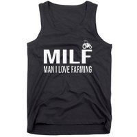 Milf Man I Love Farming Kansas State Purple Football Fan Tank Top