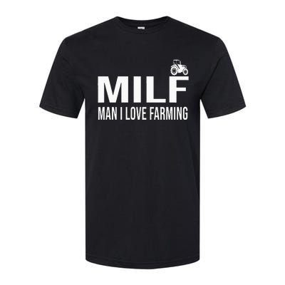 Milf Man I Love Farming Kansas State Purple Football Fan Softstyle CVC T-Shirt