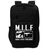 M.I.L.F Man I Love Firearms Funny Ar15 2a Pro Gun Rights Impact Tech Backpack