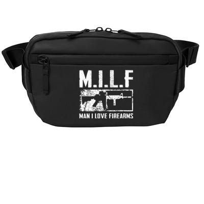 M.I.L.F Man I Love Firearms Funny Ar15 2a Pro Gun Rights Crossbody Pack