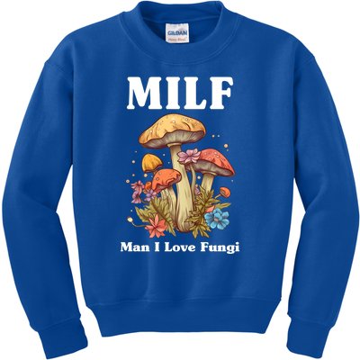 Milf Man I Love Fungi Funny Kids Sweatshirt