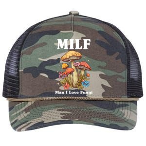 Milf Man I Love Fungi Funny Retro Rope Trucker Hat Cap