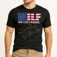 MILF Man I Love Fireworks Funny 4th Of July Cooling Performance Crew T-Shirt