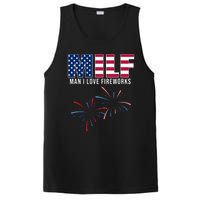 MILF Man I Love Fireworks Funny 4th Of July PosiCharge Competitor Tank