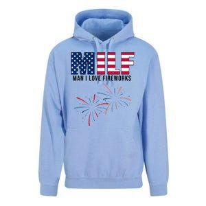 MILF Man I Love Fireworks Funny 4th Of July Unisex Surf Hoodie