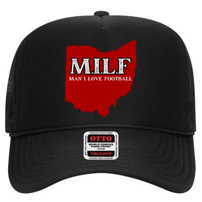 MILF Man I Love Football High Crown Mesh Back Trucker Hat