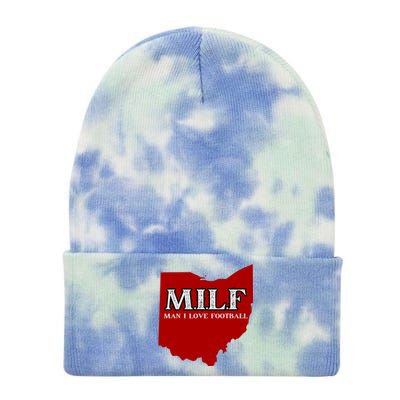 MILF Man I Love Football Tie Dye 12in Knit Beanie