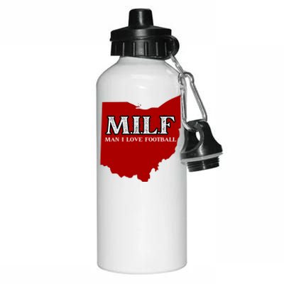 MILF Man I Love Football Aluminum Water Bottle