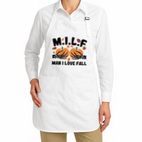 Milf Man I Love Fall Skeleton Pumpkin Hand Boob Apron