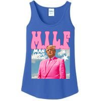 Milf Man I Love Felons Funny Trump Pink 2024 For President Ladies Essential Tank