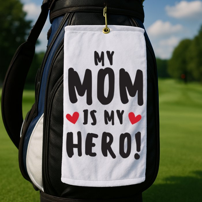 My Mom Is My Hero Golf Towel