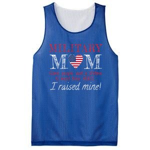 Military Mom I Raised My Hero America American Armed Forces Gift Mesh Reversible Basketball Jersey Tank