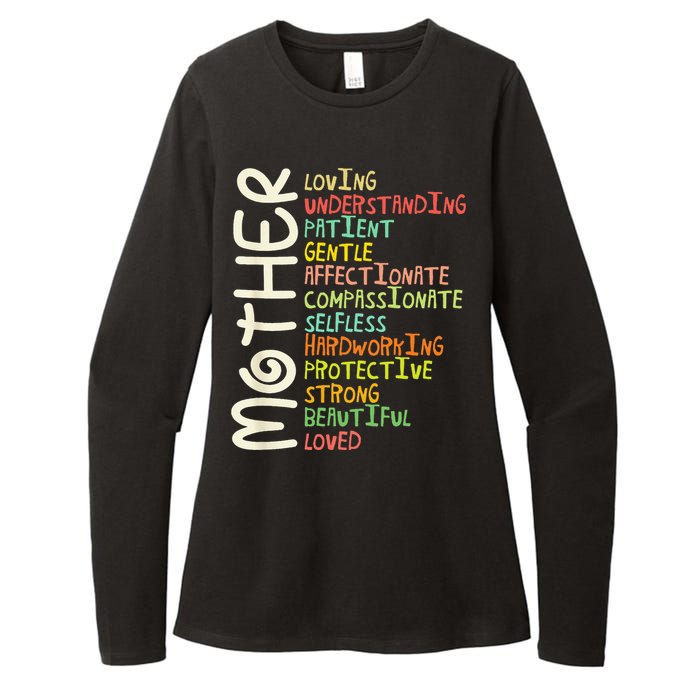 MOTHER Meaning I Love Mom Mothers Day Womens CVC Long Sleeve Shirt