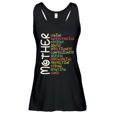 MOTHER Meaning I Love Mom Mothers Day Ladies Essential Flowy Tank