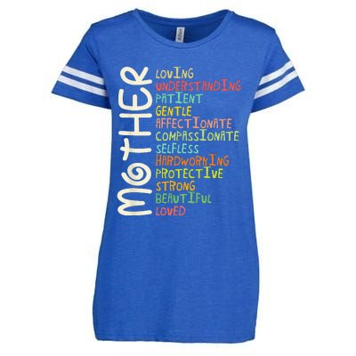 MOTHER Meaning I Love Mom Mothers Day Enza Ladies Jersey Football T-Shirt