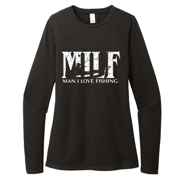 Milf Man I Love Fishing Womens CVC Long Sleeve Shirt