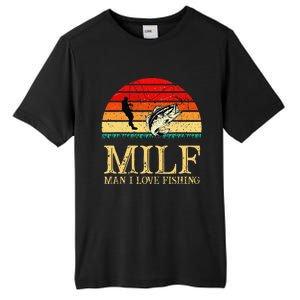 MILF Man I Love Fishing Funny Fishing Fishermen Fishing Tall Fusion ChromaSoft Performance T-Shirt