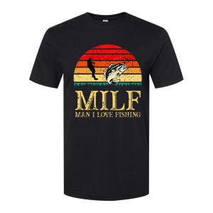 MILF Man I Love Fishing Funny Fishing Fishermen Fishing Softstyle CVC T-Shirt