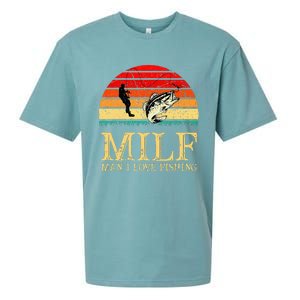 MILF Man I Love Fishing Funny Fishing Fishermen Fishing Sueded Cloud Jersey T-Shirt