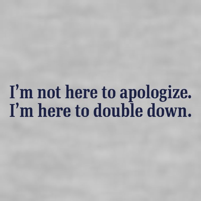 Mads Mitch IM Not Here Apologize IM Here To Double Down Ladies PosiCharge Tri-Blend Wicking Tank