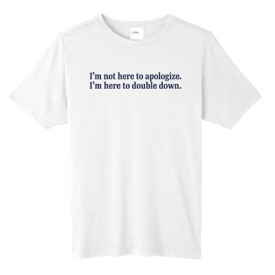 Mads Mitch IM Not Here Apologize IM Here To Double Down Tall Fusion ChromaSoft Performance T-Shirt