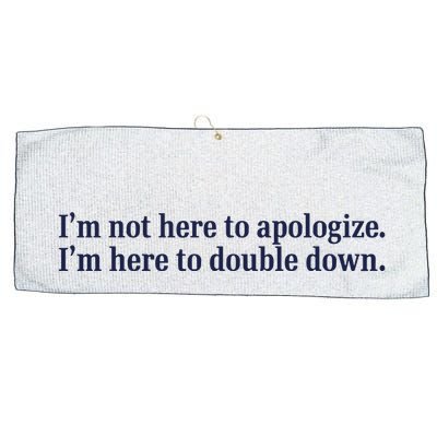 Mads Mitch IM Not Here Apologize IM Here To Double Down Large Microfiber Waffle Golf Towel
