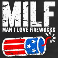 MILF Man I Love Fireworks 4th Of July Funny Fourth Of July Adult Drive Performance Visor