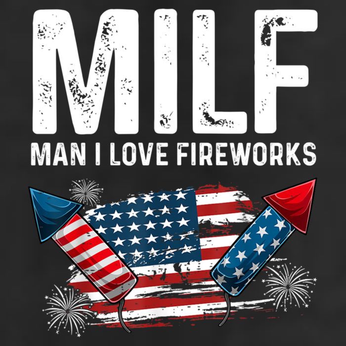 MILF Man I Love Fireworks 4th Of July Funny Fourth Of July 11oz C Handle Ceramic Mug