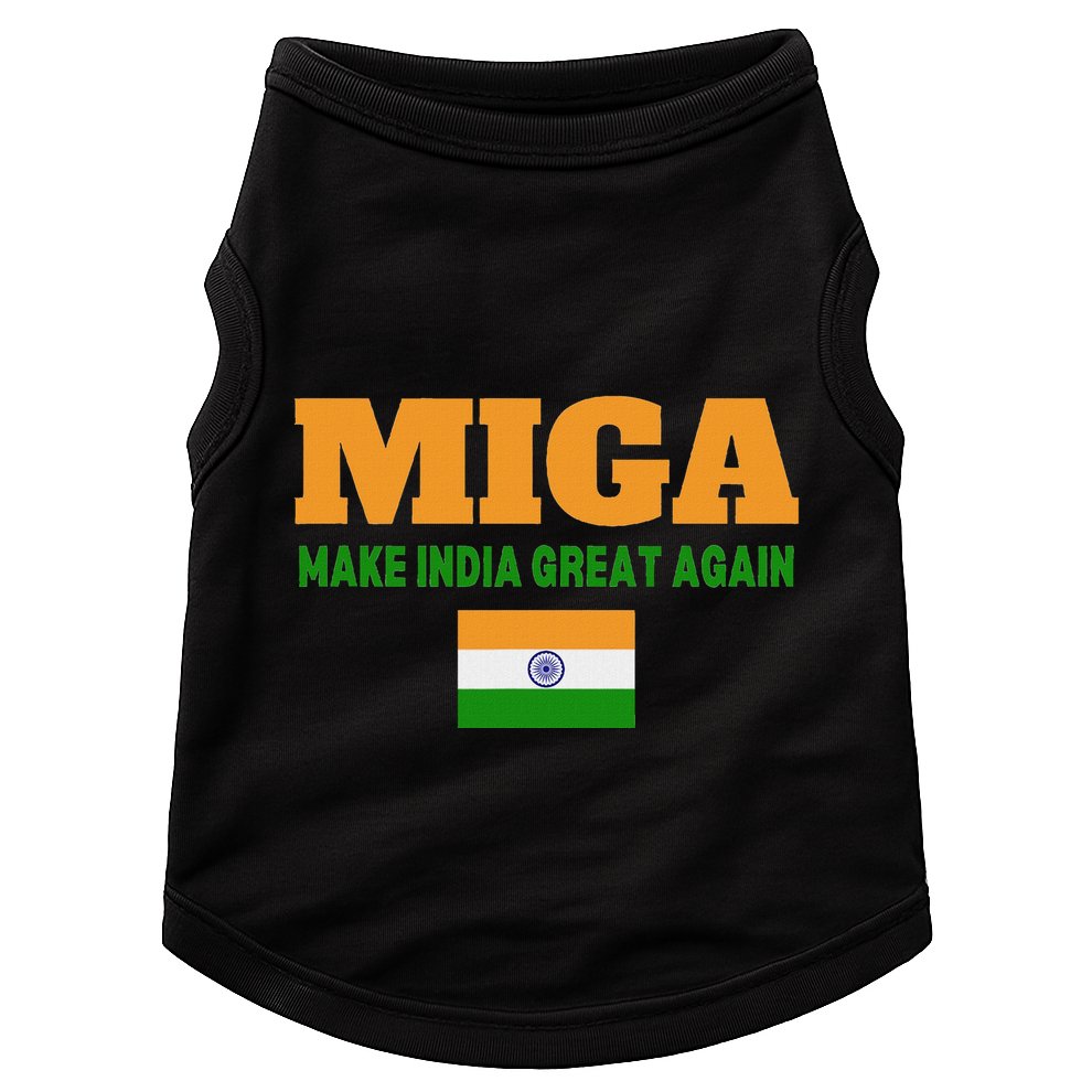 Miga Make India Great Again Maga Doggie Tank