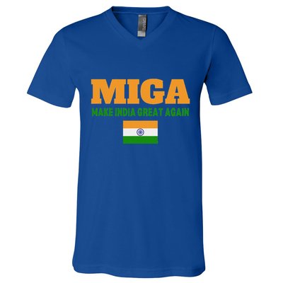 Miga Make India Great Again Maga V-Neck T-Shirt