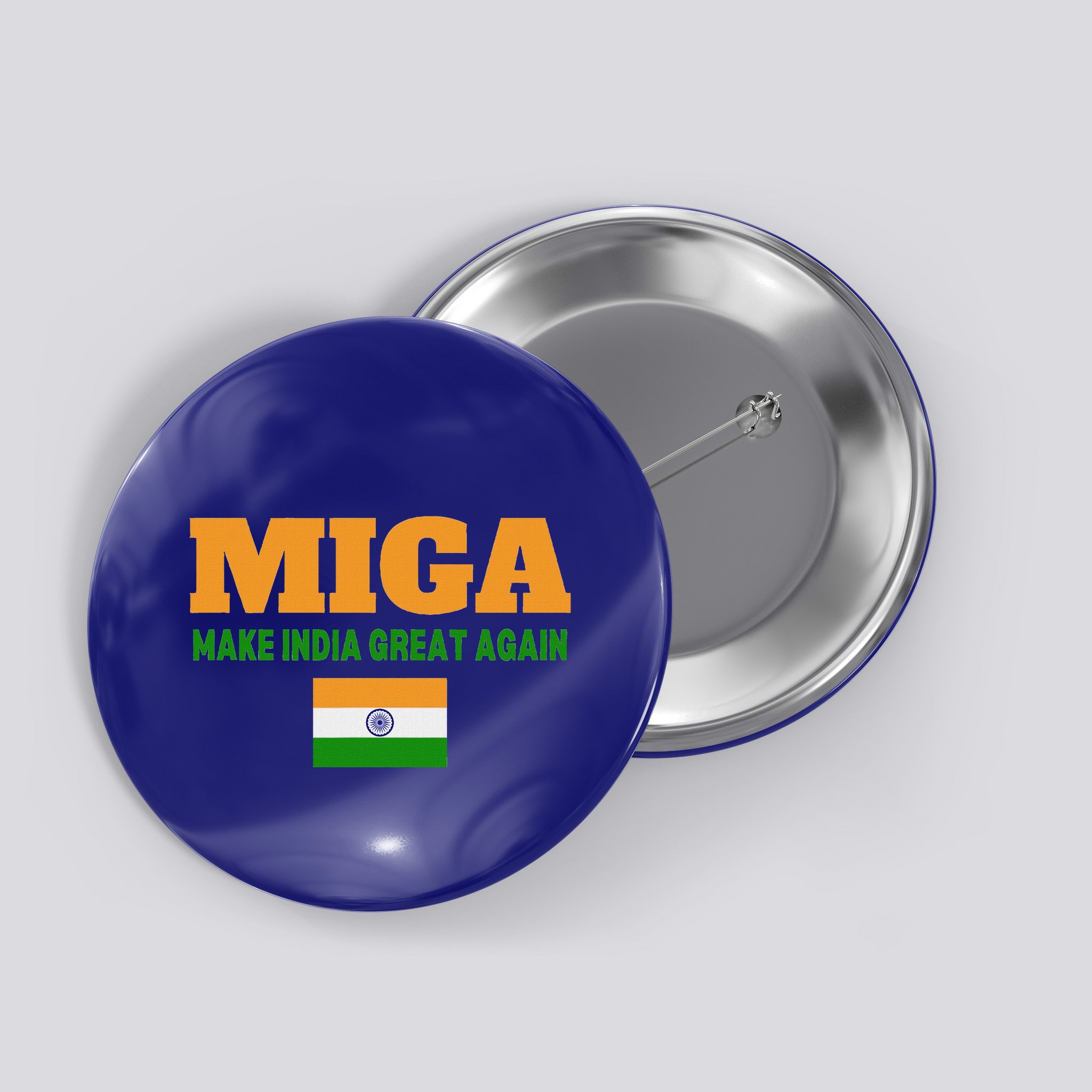 Miga Make India Great Again Maga Button