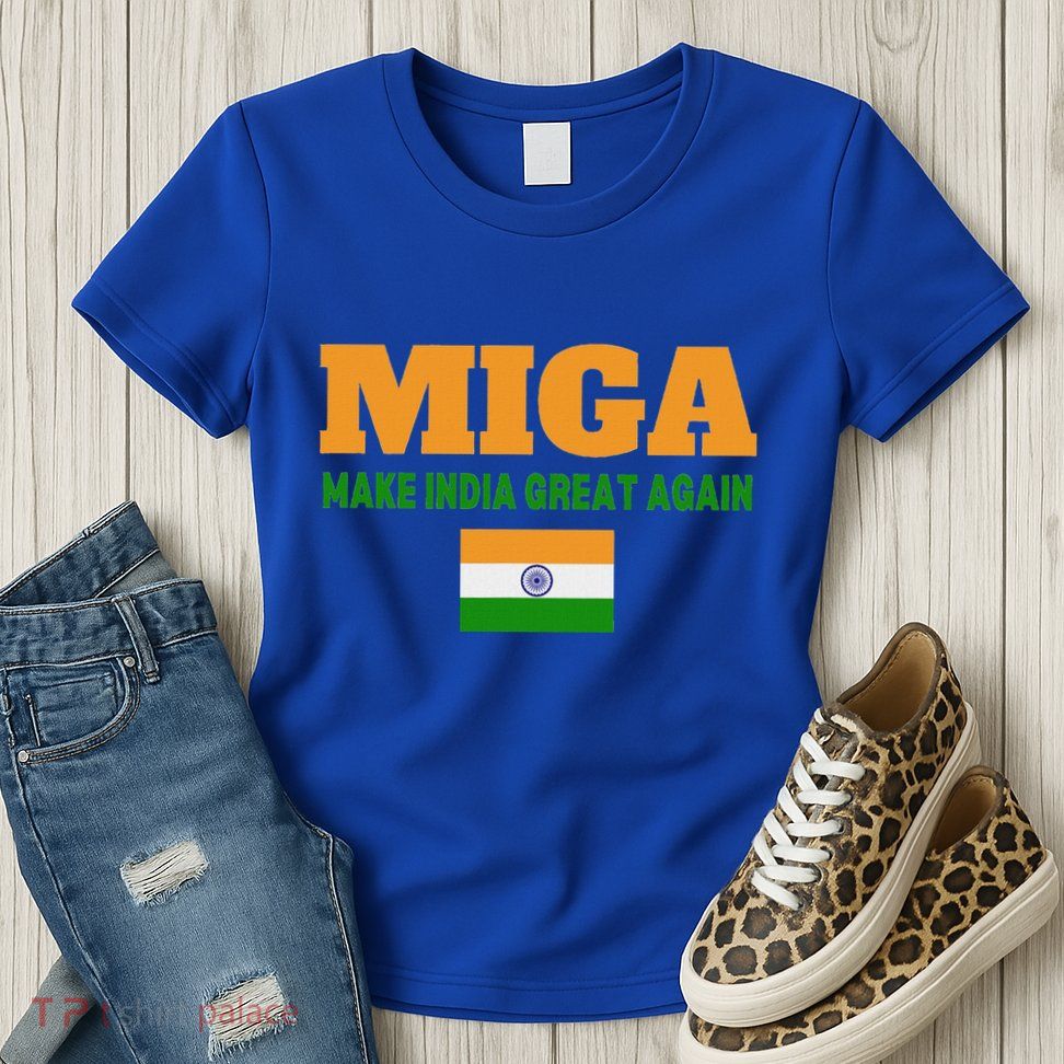 Miga Make India Great Again Maga Womens T-Shirt