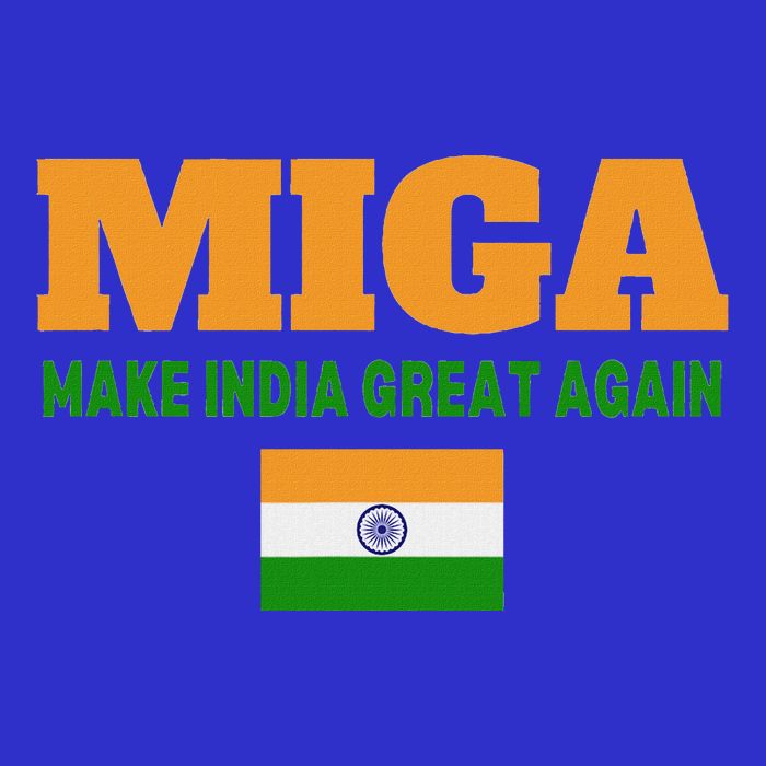 Miga Make India Great Again Maga Zip Tote Bag