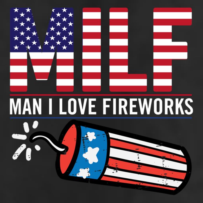 MILF Man I Love Fireworks 4th Of July Funny Fourth Of July 11oz C Handle Ceramic Mug