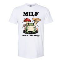 MILF Man I love frogs vintage retro frog and fungi mushroom Softstyle® CVC T-Shirt