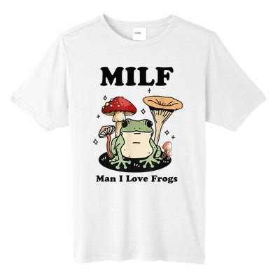 MILF Man I love frogs vintage retro frog and fungi mushroom Tall Fusion ChromaSoft Performance T-Shirt