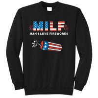 MILF Man I Love Fireworks 4th Of July Funny Fourth Of July Sweatshirt